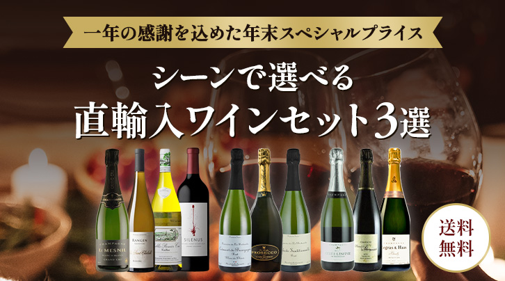 一年の感謝を込めた年末スペシャルプライス シーンで選べる直輸入ワインセット3選 送料無料
