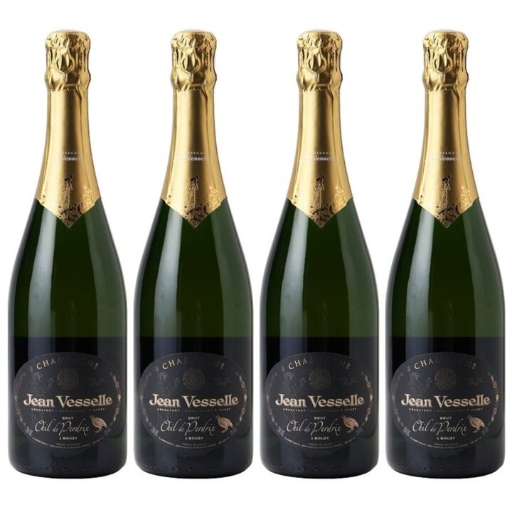 ジャン・ヴェッセル　ブリュット・ウィユ・ドゥ・ペルドリ4本セット-Jean Vesselle Brut Oeil de Perdrix 4 Bottles Set