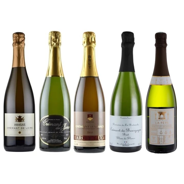 各産地の個性を見極める　クレマン飲み比べ5本セット-Crémant 5-bottle Set