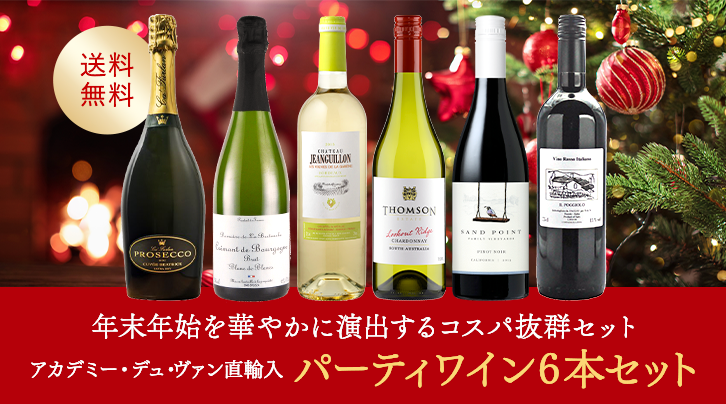 アカデミー・デュ・ヴァン直輸入 パーティワイン6本セット