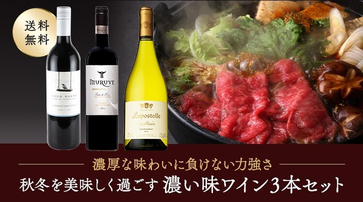 濃い味ワイン3本セット
